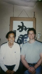 Peter Lindsay with Abe Sensei